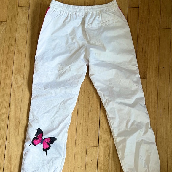 Petals by Petals & Peacocks - Butterfly White Track Pants - Picture 7 of 8